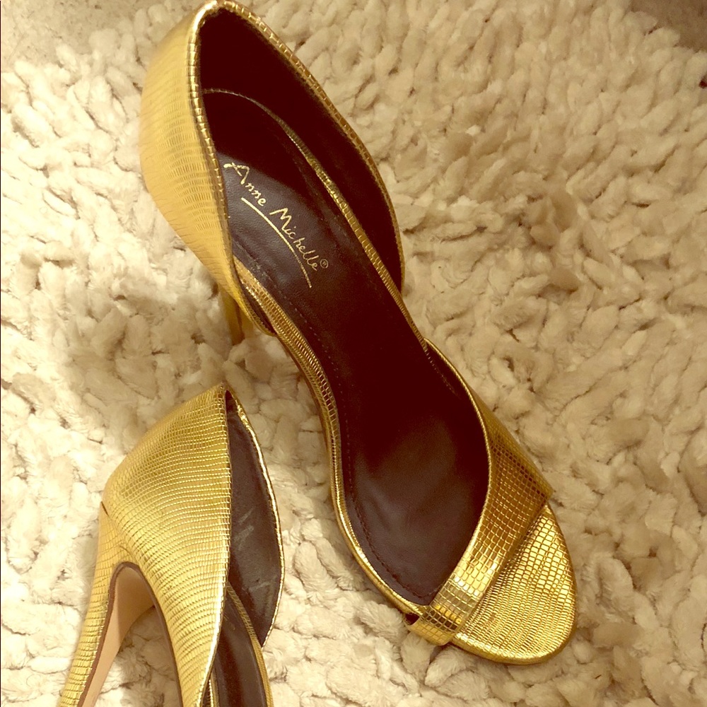 Gold heels